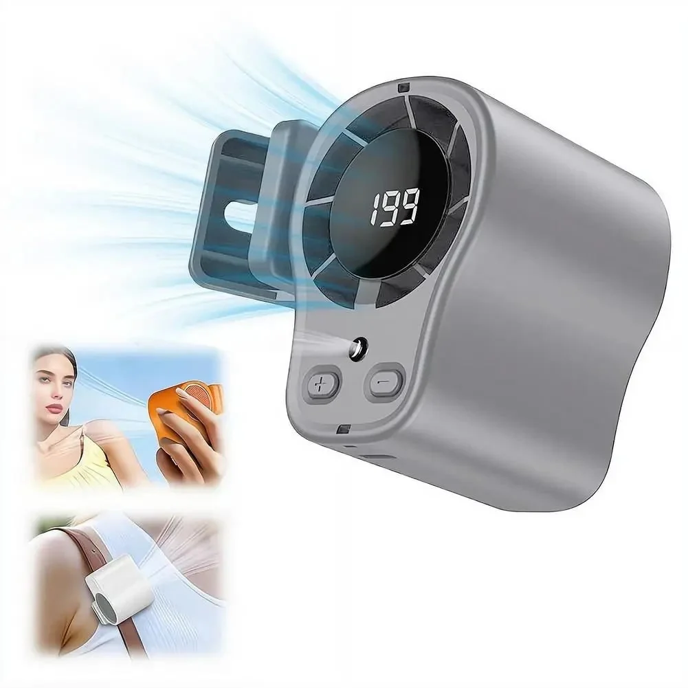 Portable Fan Rechargeable Battery Desk Fan Clip-On Design - Image 3